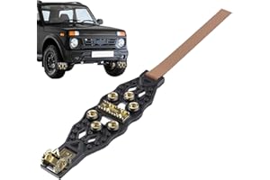 Snow Chains for Car Tires,Spikes Cleats Anti-Slip Quiet Heavy-Duty - Snow Tire Chains,for Ice Winter Hiking Trailer Offroad L