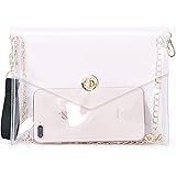 MOETYANG Clear Purse for Women, Clear Clutch Crossbody Stadium Bag See Through
