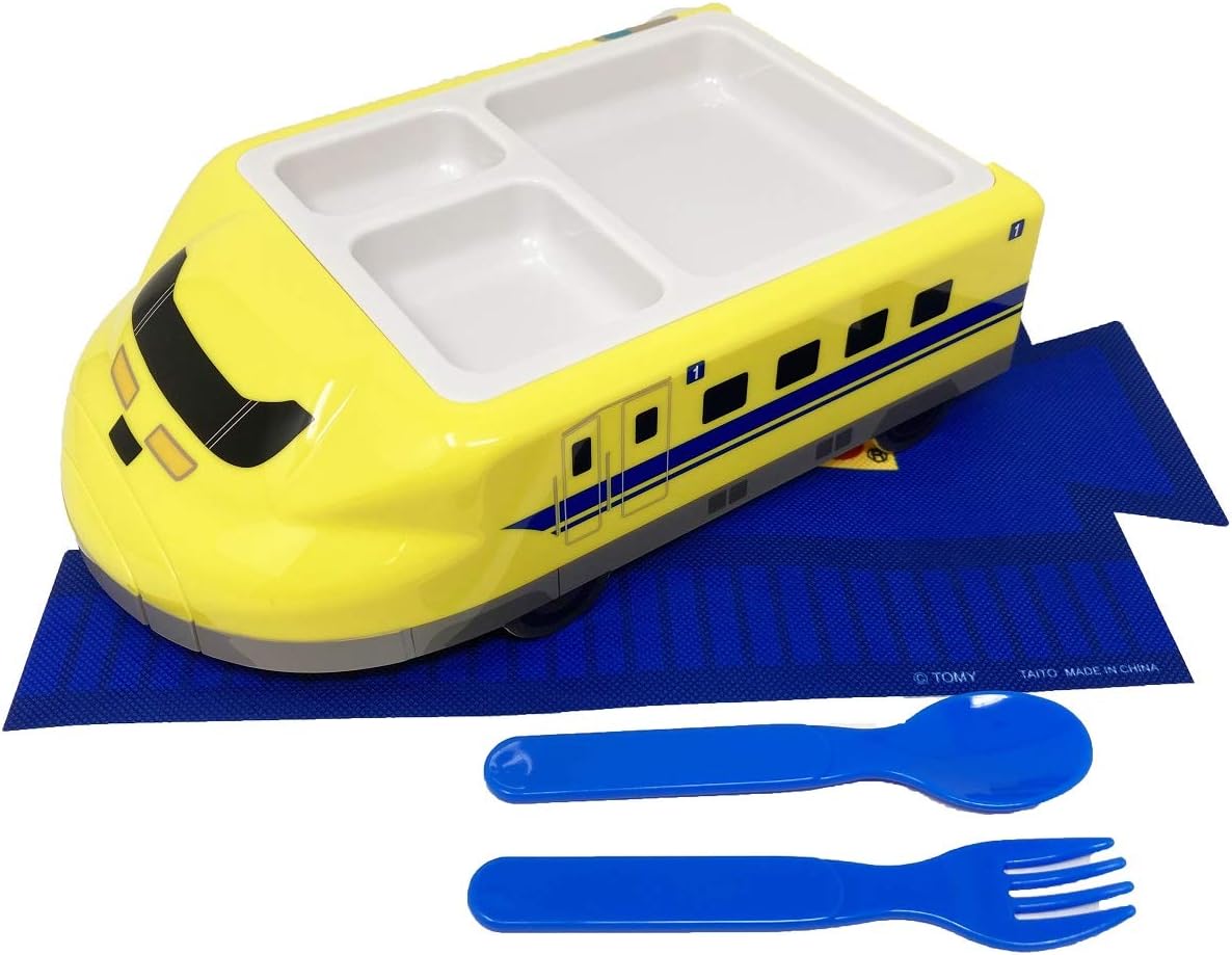 Amazon セット買い プラレール 新幹線ランチプレート スプーン フォーク ランチョンマット 4点セット ドクターイエロー 子ども用プレート オンライン通販