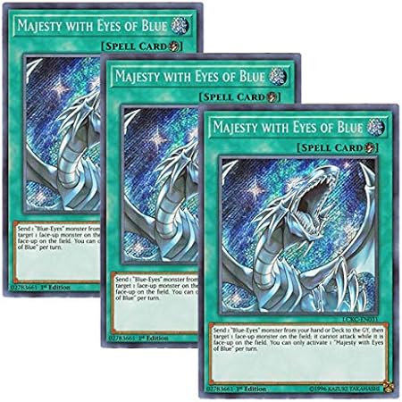 Amazon 3枚セット 遊戯王 英語版 Lckc En031 Majesty With Eyes Of Blue 青き眼の威光 シークレットレア 1st Edition トレカ 通販 Amazon 3枚セット 遊戯王 英語版 Lckc En031 Majesty With Eyes Of Blue 青き眼の威光 シークレットレア 1st Edition トレカ 通販
