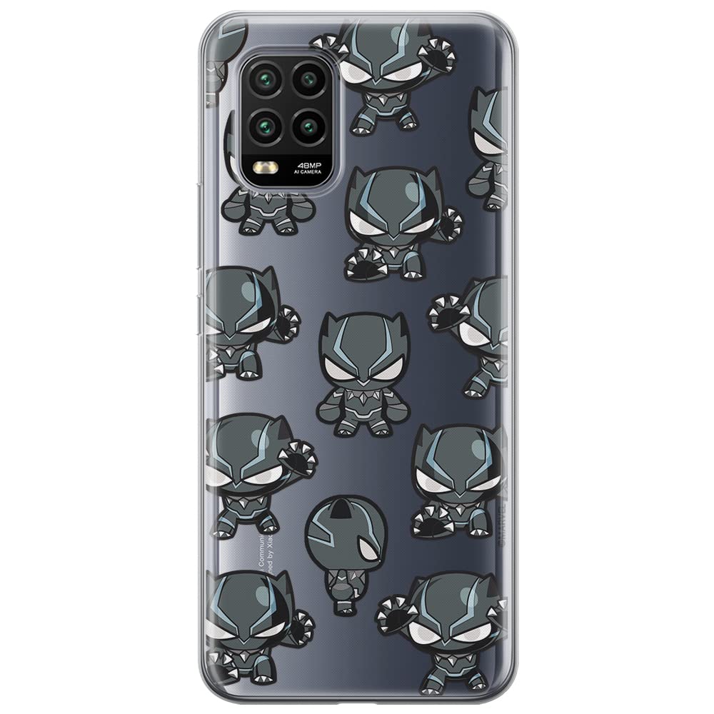 ERT GROUP mobile phone case for Xiaomi MI 10 LITE original and officially Licensed Marvel pattern Black Panther 016 optimally adapted to the shape of the mobile phone, partially transparent