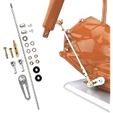 Lrichy ACA-1800 21'' Transmission Column Shift Linkage Kit for Chevy | Adjustable Billet Linkage for TH200, 200-4R, TH350, TH400 and 700-R4 Truck Transmissions; for Lokar Applications