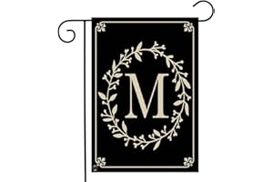 Briarwood Lane Classic Monogram Letter M Garden Flag Everyday 18" x 12.5"