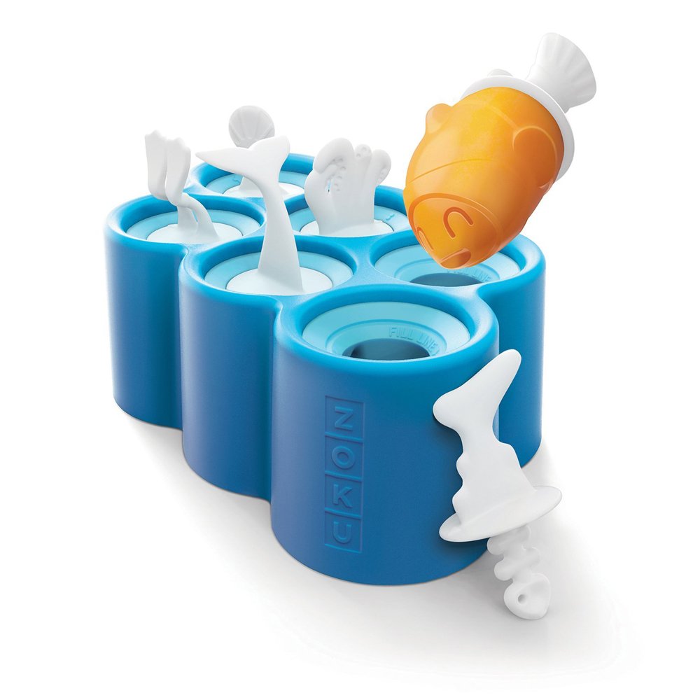 Zoku Fish Pop Mold, Standard, Blue
