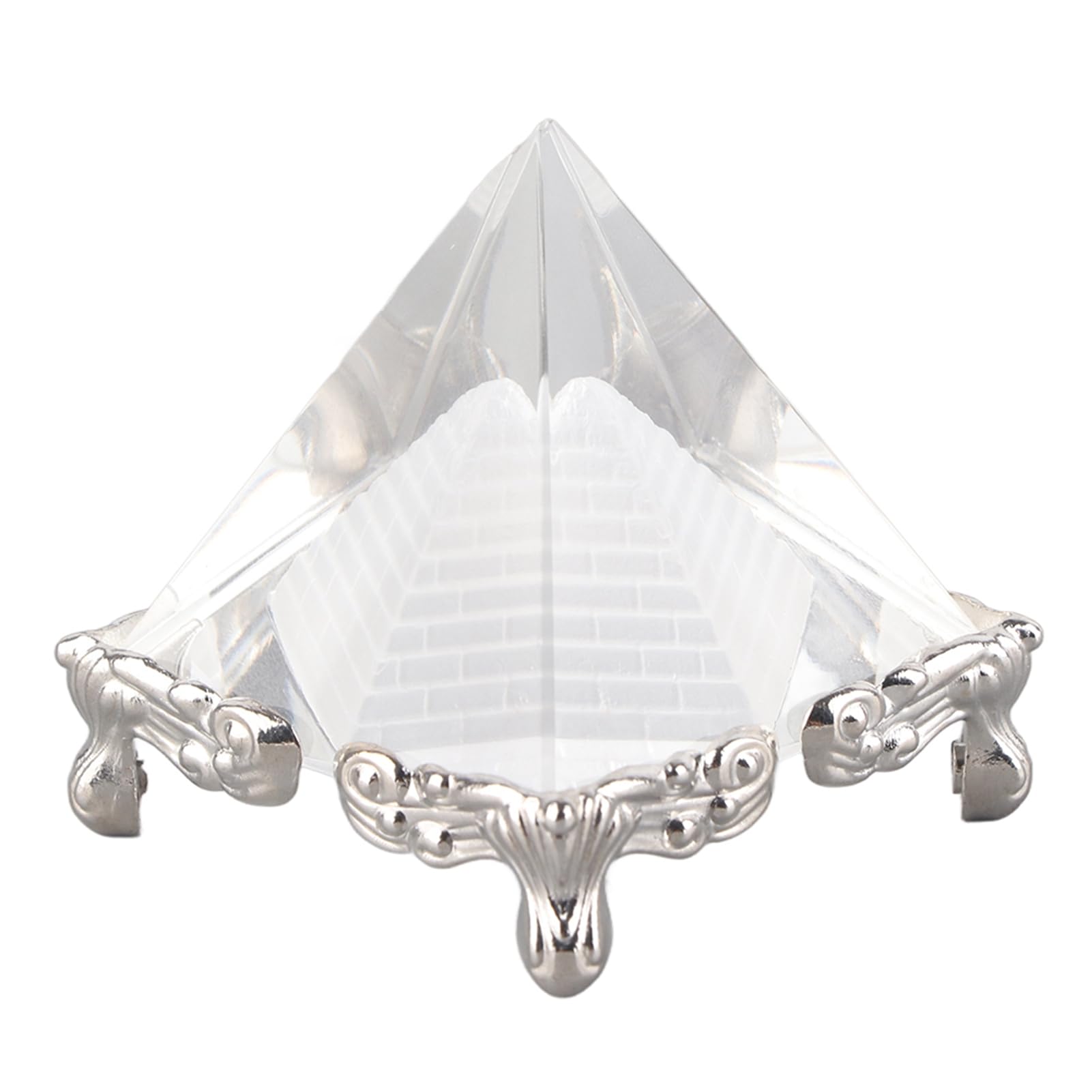 Hztyyier Crystal Pyramid, Quartz Energy Generator for Meditation Yoga Healing Decor