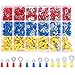 Qibaok 720 PCS Ring Crimp Terminals Connectors Electrical Wire Connectors Insulated Assortment Kit 22-16/16-14/12-10 Gauge