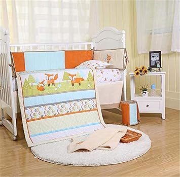 blue cot bedding sets