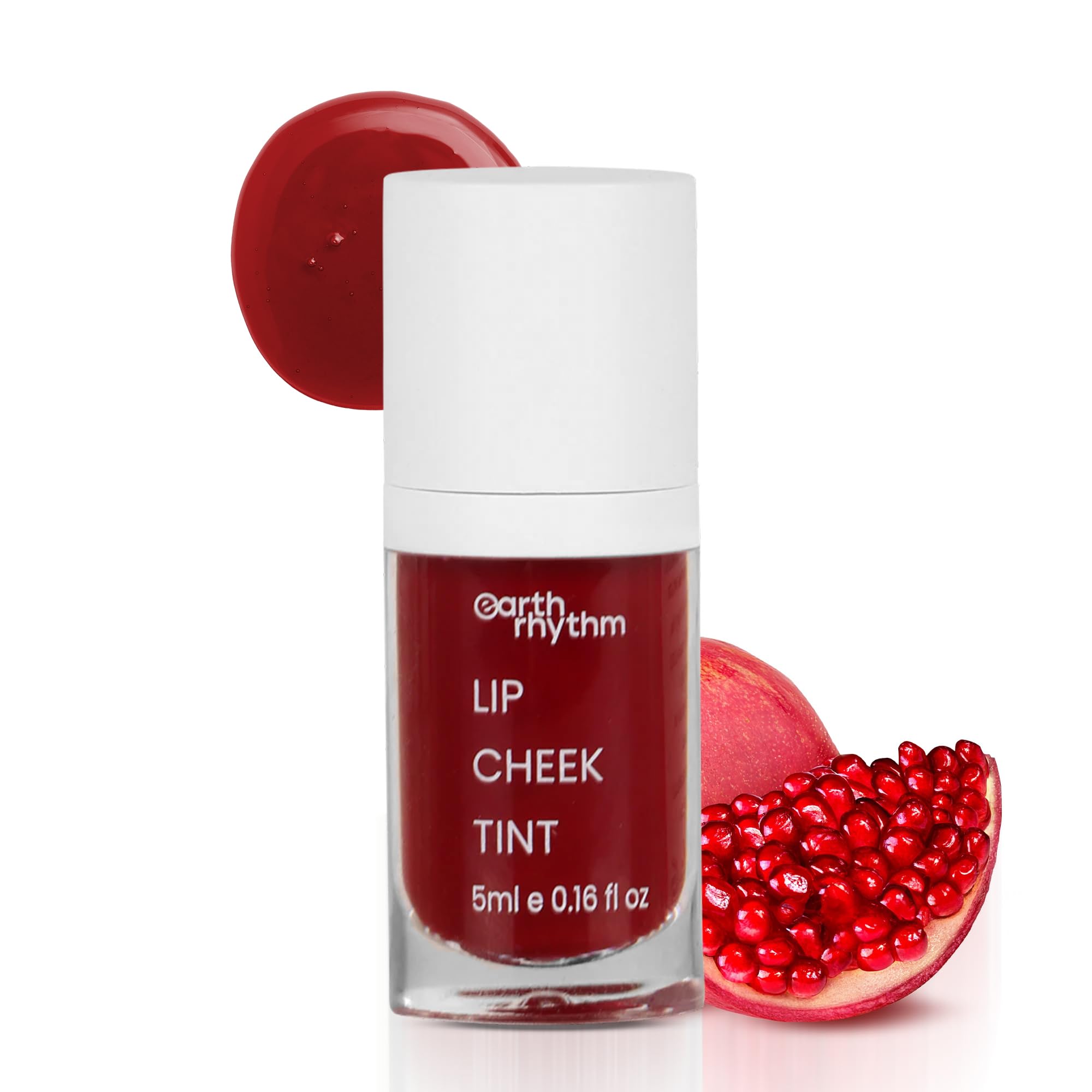 Earth Rhythm Lip Cheek Tint - Brandy, with Goodness of Pomegranate & Grape Seed Extract, Nourishes & Hydrates Dry Chapped Lips, Blush for Women & Girls – 5 ml