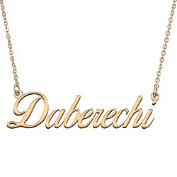 HUAN XUN Customized Custom Simple Any Name Necklace