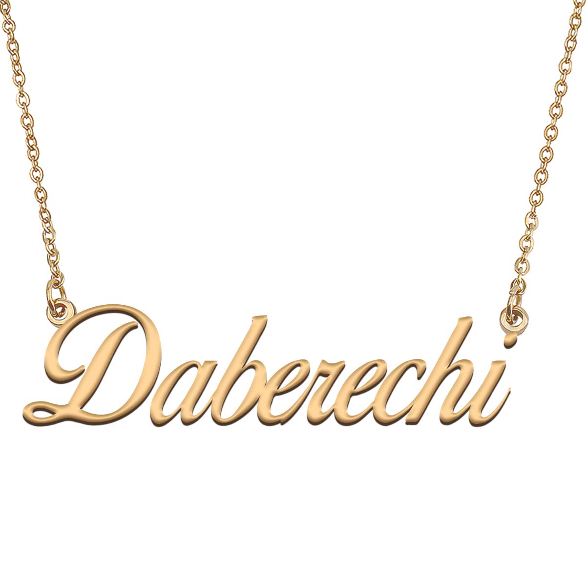 HUAN XUN Customized Custom Simple Any Name Necklace