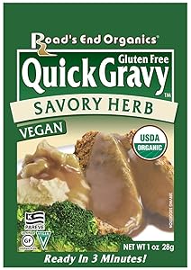 Road's End Organics Gluten Free Savory Herb Gravy, Mix, Organic, 1 Ounce Pouch (Pack of 12)