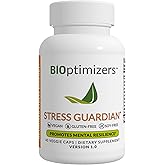 BIOptimizers Stress Guardian, Stress Support Supplement, 45 Capsules | Stress Support Capsules for Mental Clarity, Resilience, Balanced Stress Response, Restful Sleep &amp; Recovery