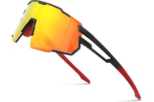 suoso Polarized Sports Sunglasses for Youth: Baseball Glasses for Men Womens UV400 Protection Goggles for Cycling Running