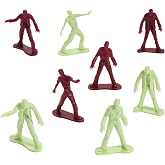 Fun Express Zombie Army Men Action Figures, 72 Pieces | Great for Halloween, Party Favors and Toys, 4 Different Poses