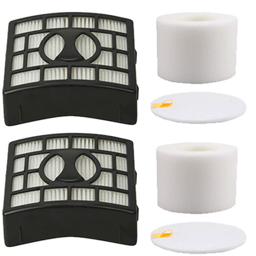 Eunizem 2 Pack Foam & Felt Filter Replacement Kit for Shark Rotator Powered Lift-Away Speed Vacuum NV683 NV682 NV681 NV680 NV800 NV801 NV803 UV810,Compares to # XFF680 & XHF680