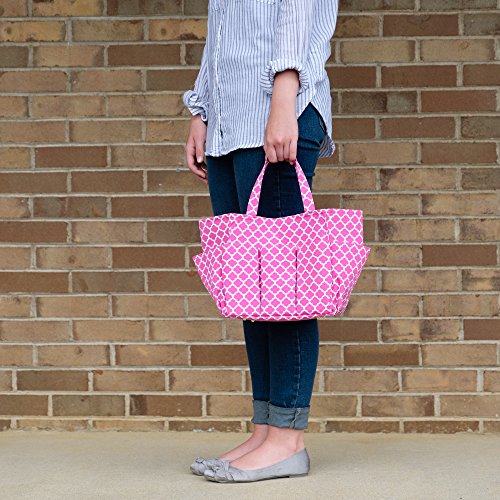 Small Garden Tote Bag, Utility Bags for Gardening, Car Totes, Organization, (Pink)