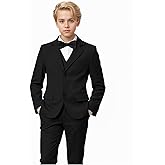 Yanlu Toddler Suits Slim Fit Suit for Boys,Formal Tuxedo Ring Bearer Outfit Kids Dress Clothes for Wedding,Adjustable Waist