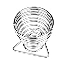 Fullkang Makeup Beauty Stencil Egg Powder Puff Sponge Display Stand Drying Holder Rack (Silver)