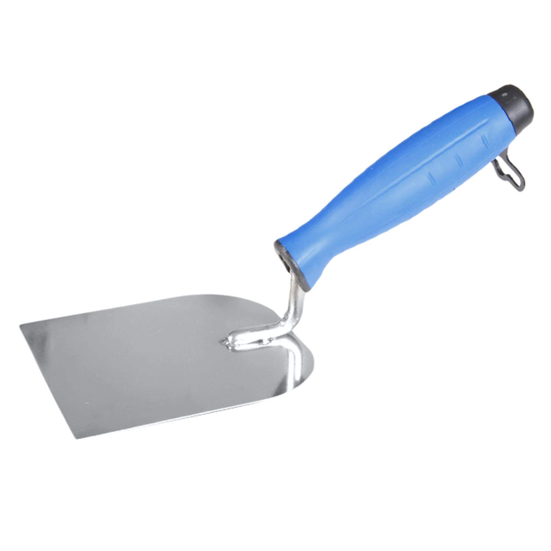 Toolty Stainless Steel Stucco Trowel, Wall Putty Trowel - 100mm - for Brickwork and Plastering - Rubber Handle - DIY - TLTY-1704