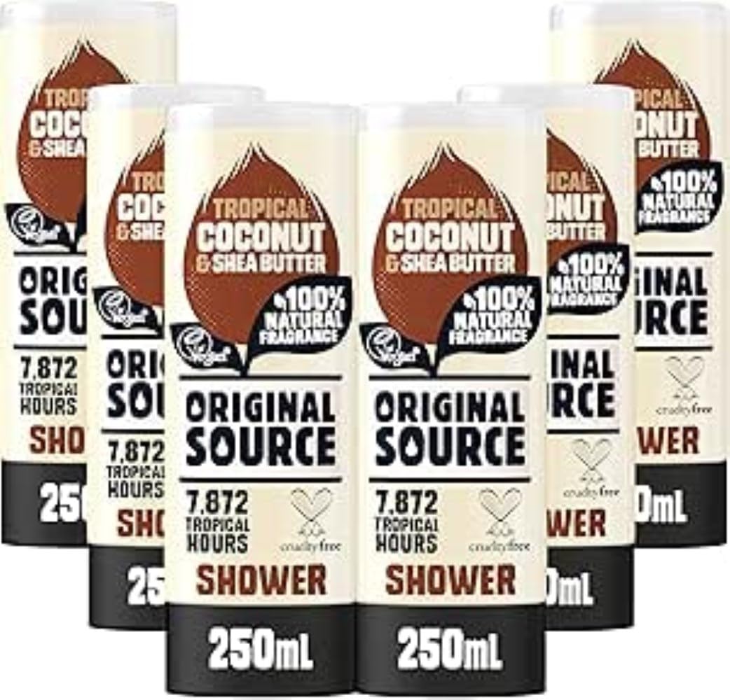 Original Source Coconut & Shea Butter Shower Gel, 6x250ml