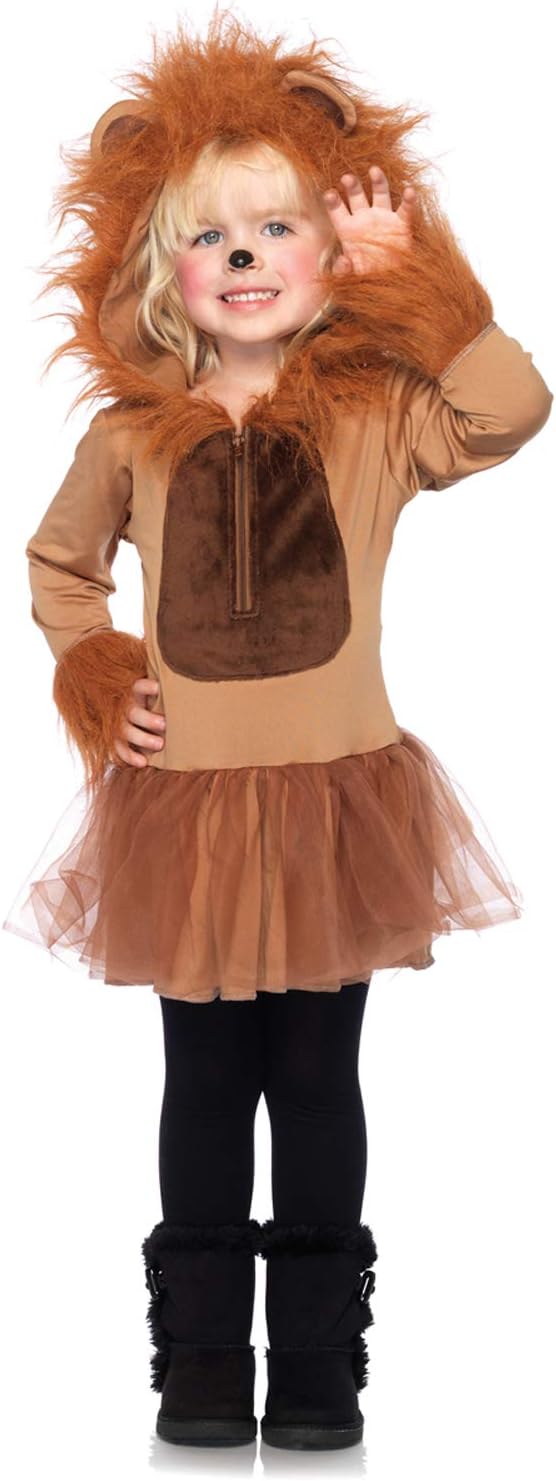 Children's Cuddly Lion Costume, X-Small, Brown