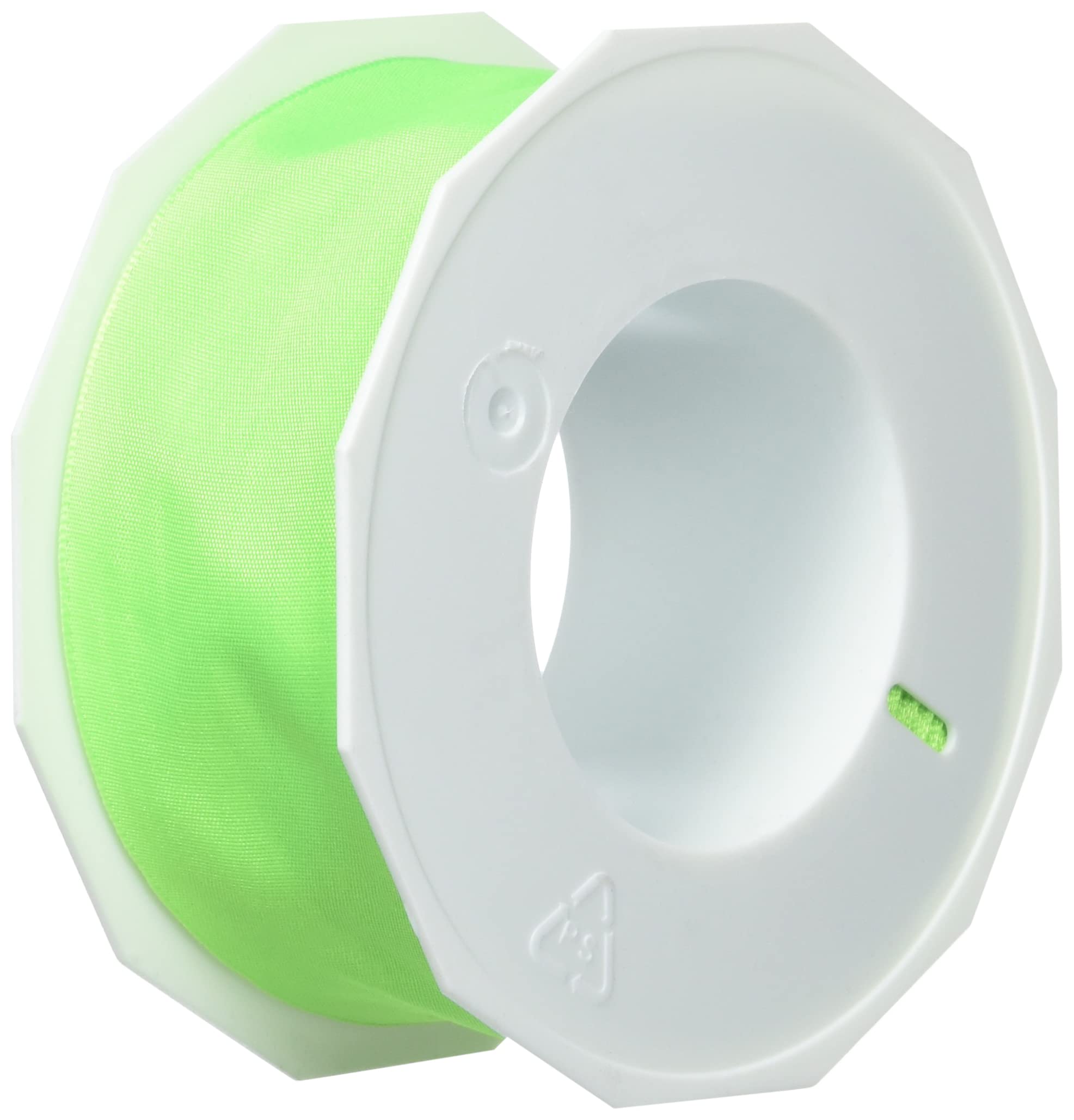 C.E. Pattberg NEON DREAM Wired Edge Taffeta Ribbon in lime (green), 22 Yards Bow Ribbon for Colourful Presents, 1.6 inches width, for Gaudy Gift Wrappings, Decorations & other Adornments