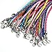 Coolrunner Leather Lace Bracelet Cords DIY Jewelry Making Ropes with Lobster Clasps Extended Chain 30pcs