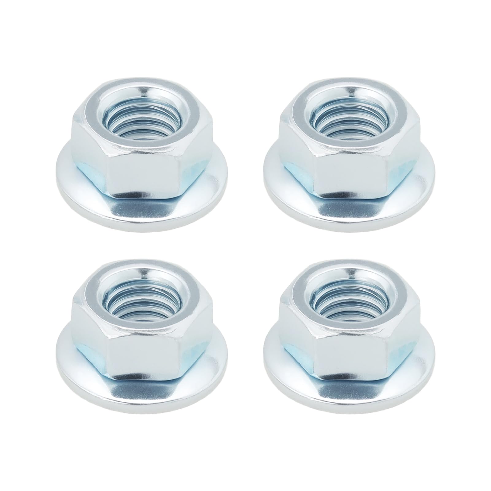 ECSiNG 4Pcs Trimmer Flanged Blade Nut Replacement Part M8 x 1.25 LH Left Hand Thread Fastener Nut Suitable for Trimmer Brushcutter