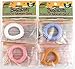 4 Pk. Colorful BUGABLES Bug Insect Mosquito Repellent Repelling Spiral Bracelet Wristband Ankle Band. DEET FREE Non-Toxic. Citronella + Reusable For Up to 200 Hours.