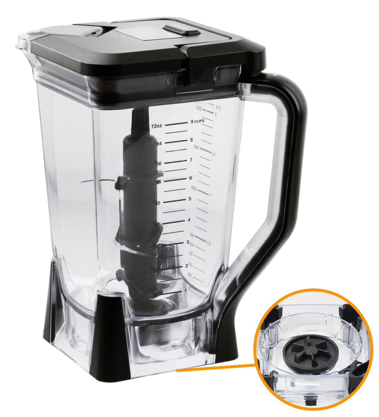 Photo 1 of *MISSING PARTS*
Replacement 72oz XL Large Blender Pitcher with Top Lid and 6-Blade Assembly Compatible with Ninja BL610 BL710WM BL710WMC CT610 C0610B CT610C CT611C CO650B