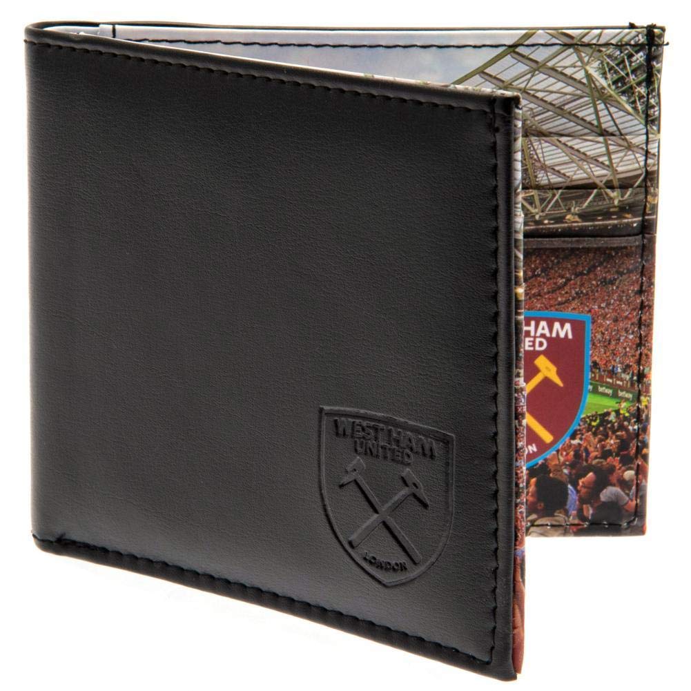 West Ham United FC Panoramic Wallet (One Size) (Black)