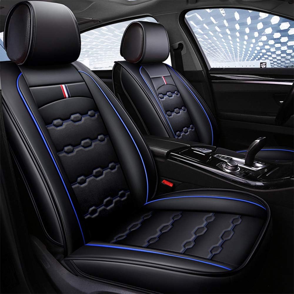 Luxury Car Seat Cover 13 Piece Set Universal Sport Style Pu Leather Super Breathable - Adjustable Seat Cushion Audi Beck Ford Vw 95% Other Type 5 Seat Car,C