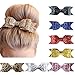 Habbiee 7 Packs Glitter Sequin Big Hair Bow Hair Clips Barrettes Accessory For Girls and Women (Assorted)