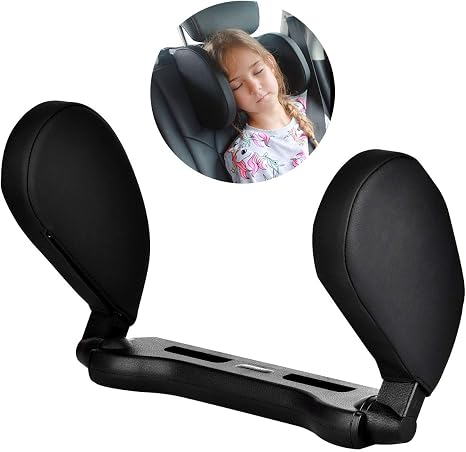 Auto Kopfstutze Kissen Nackenstutze Komfort Autositz Nackenkissen Klappbar Verstellbar Auto Hals Kissen Fur Kinder Und Erwachsene Schwarz Amazon De Auto