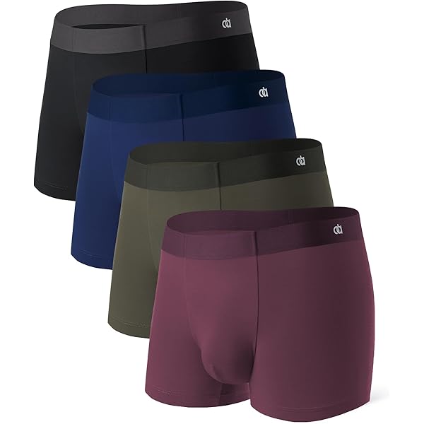 Ropa Interior DAVID ARCHY Para Hombre - Bambú Transpirable, Sin Bragueta, Bolsa 3D, 6.3 Cm Pierna, Talla Small