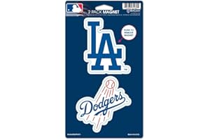 Wincraft MLB Los Angeles Dodgers WCR62489014 Magnets (2 Pack), 5" x 9"
