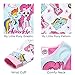 My Little Pony Little Girls' 4-Piece Cotton Pajama Set, Rainbow Splash, 6
