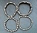 Set of 4 Hematite Powerful Magnetic Bracelet for Arthritis Pain Releif or for Sports Related Therapy