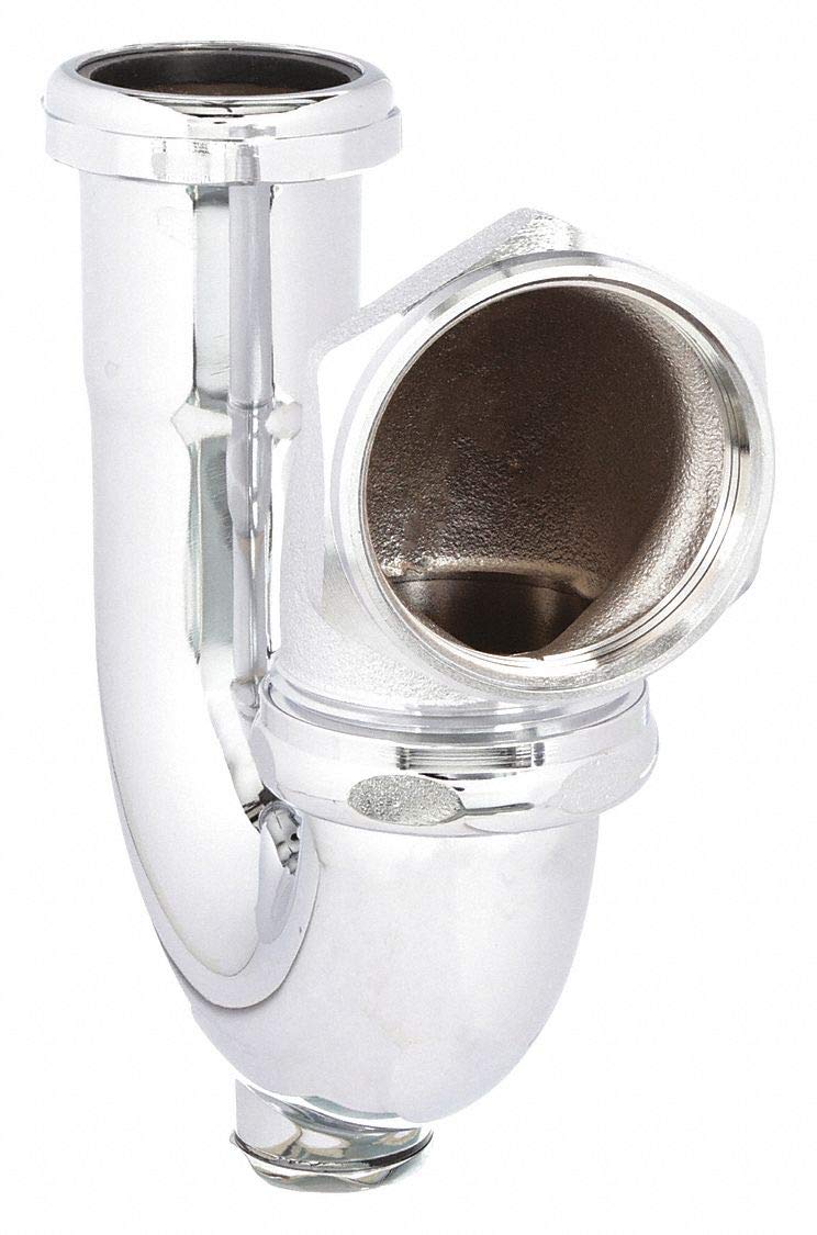 CAI Approved Brass Chrome JBend, 11/2" Pipe Dia, Slip x FNPT