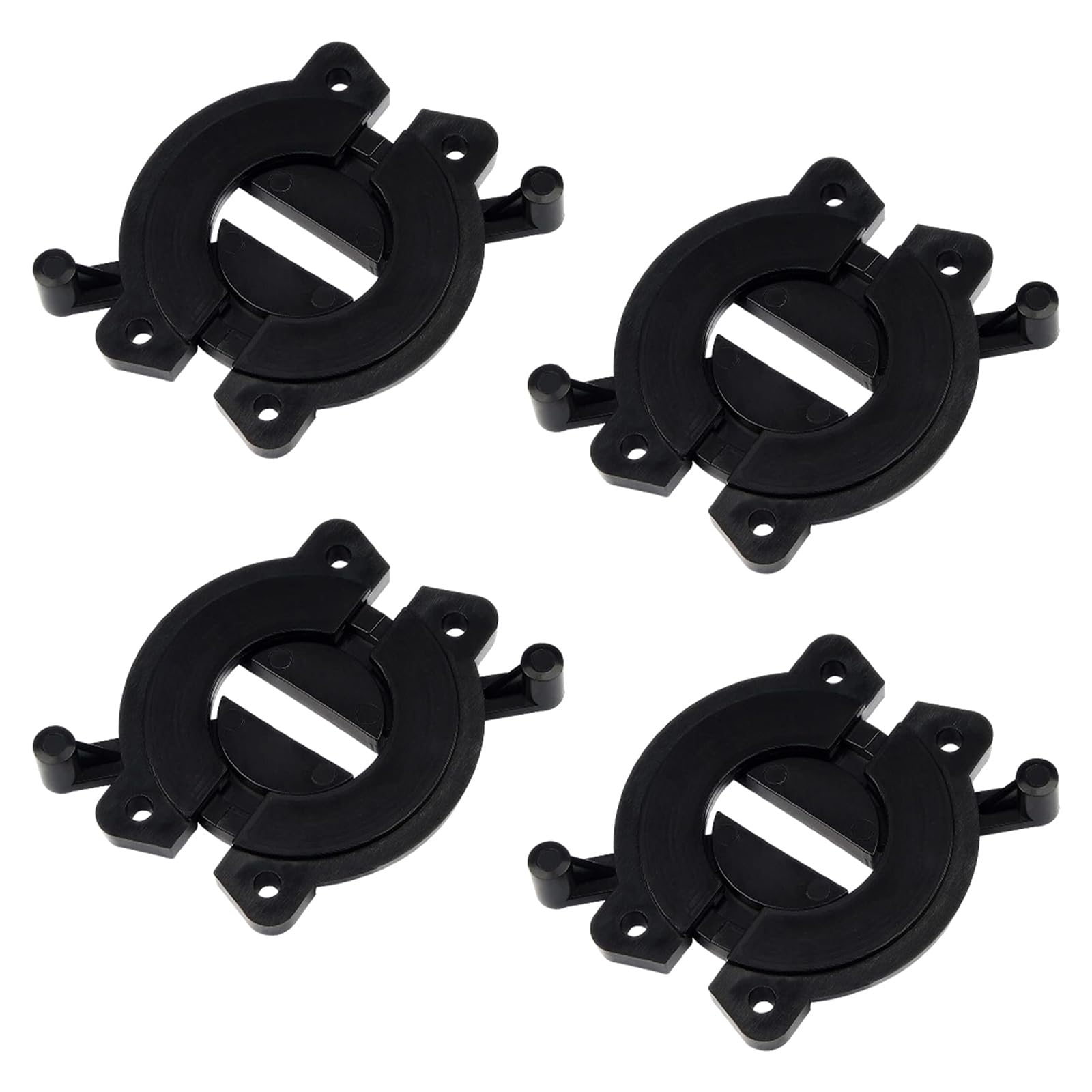 INCREWAY Table Top Connector, 4 Set Plastic Dining Table Locks Training Table Connector Latch Desk Combination Fasteners(Black)