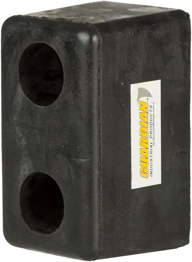 Guardian 6" Deep Molded Rubber Trailer Bumper - 3-1/2" H x 3-1/2" W