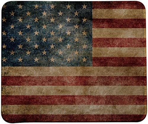 VIVIPOWRetro Style USA Flag Mouse Pad (TM) (Retro USA)