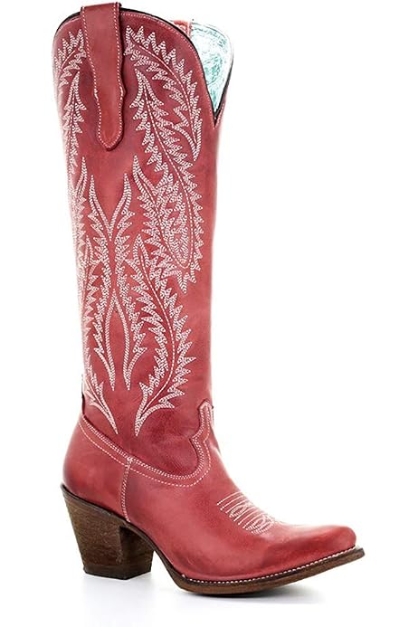 Snip Toe Western Leather Boots 