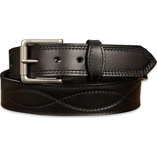 Bullhide Belts - Cinturón Ranger De Cuero Para Hombre, Resistente, Cinturones De Cuero Genuino Cosido De Grano