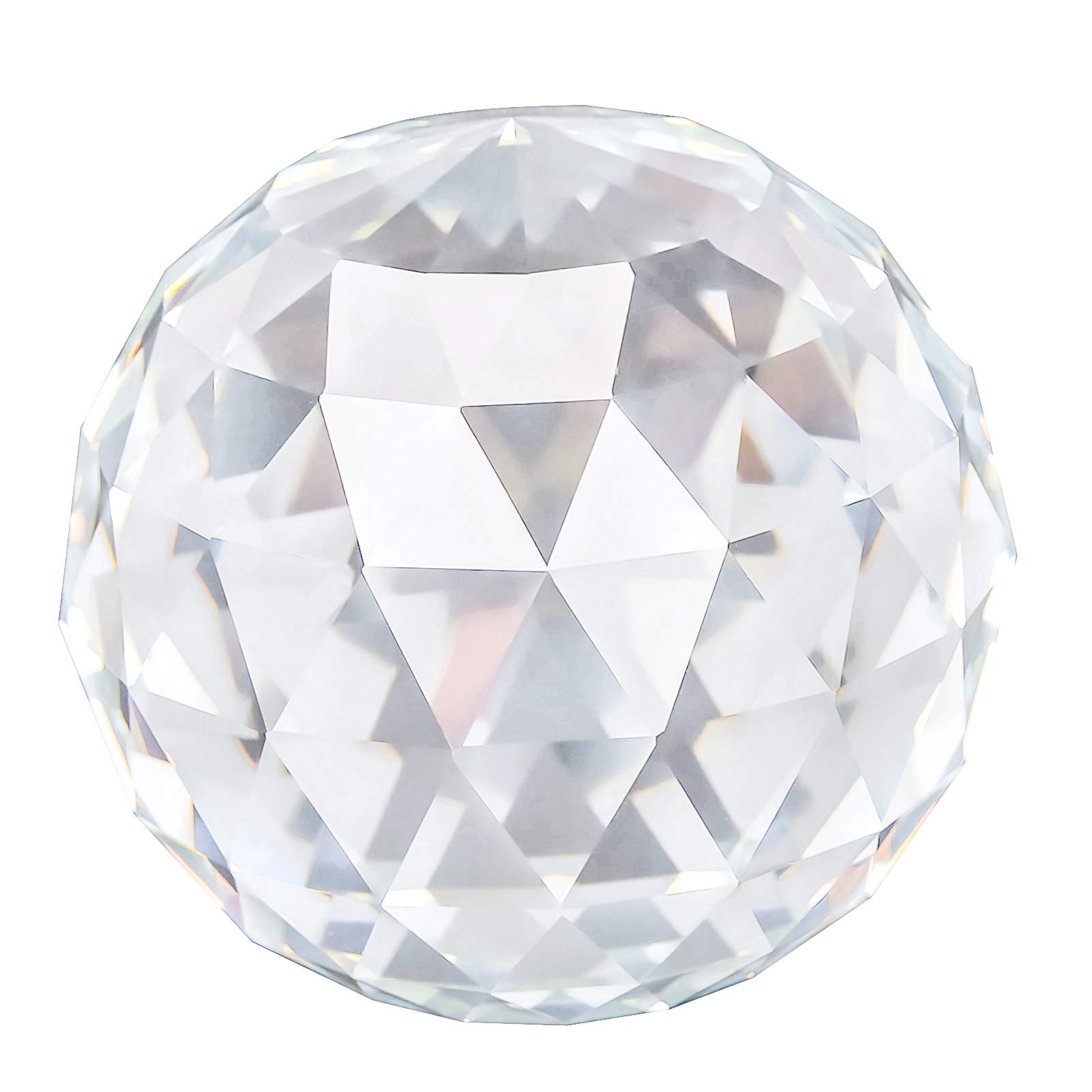 Clear Cut Crystal Glass Ball 60/80mm Crystal Sphere Prisms Suncatcher for Home Hotel Photography Decoration(80mm)