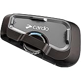 Cardo Systems FREECOM 4X Motorcycle 4-Way Helmet Bluetooth Communication System Headset Intercom, Universal Bluetooth Connectivity, Waterproof, 40mm Speakers - Single Pack