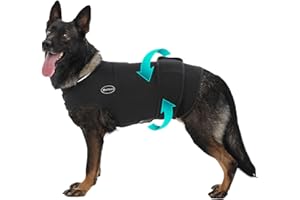 Meifsou Dog Anxiety Vest, Skin-Friendly Thunder Jacket for Dogs, Dog Calming Shirt for Thunder, Fireworks, Vet Visits and Separation - Keep Pet Calm Without Medicine, Fit for Small Medium Large Dogs