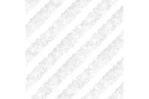 SPWOLFRT 32.8ft Red and Green Christmas Tinsel Garland Decoration, Long Metallic Tinsel Garlands for Christmas Tree Holiday Party Decoration (White)