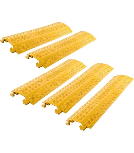 Cable Ramp Linebacker Heavy Duty Cord Protector 3Ch Cable Protector, 2.25