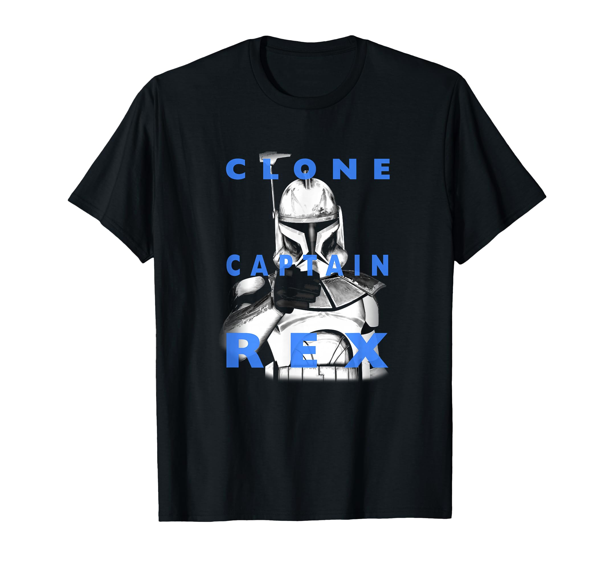 Star Wars: Clone Wars Clone Captain Rex Text Overlay T-Shirt